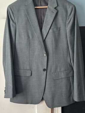 Men's Gray Classic Single-Breasted suit